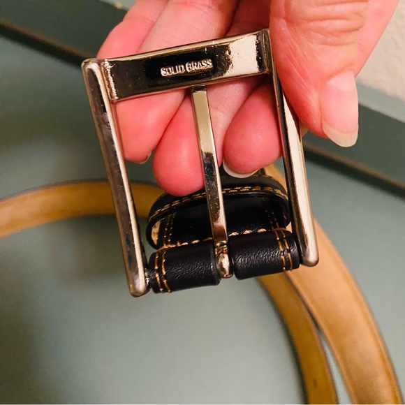 Cole Haan Mens Black Whitefield Woven Braided Leather Belt - Size 46 - Picture 3 of 8